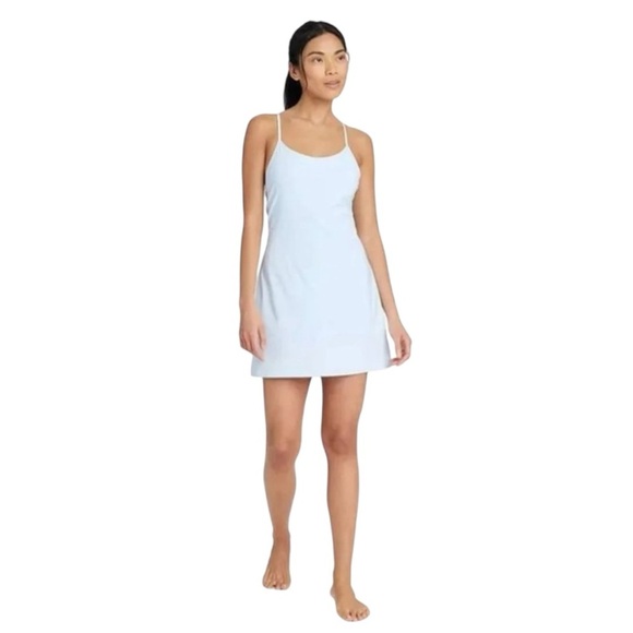 🌹𝐍𝐖𝐓:𝐀𝐋𝐋 𝐈𝐍 𝐌𝐎𝐓𝐈𝐎𝐍 FLEX STRAPPY ACTIVE SKORT DRESS - Picture 1 of 10